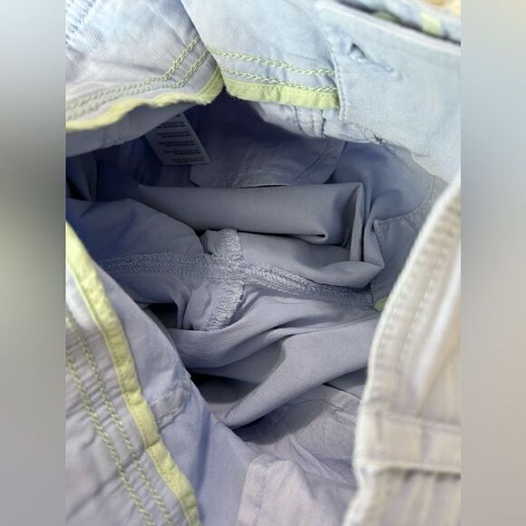 Anthropologie Flared Cropped Pants in Light Blue - Picture 9 of 9